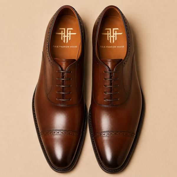 Men’s Leather Shoe – Dark Tan