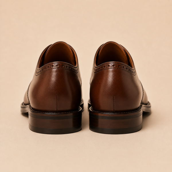 Men’s Leather Shoe – Dark Tan