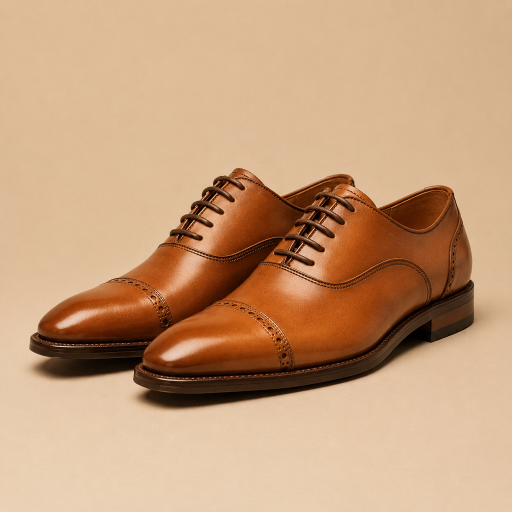 Men’s Leather Shoe – Burnt Sienna