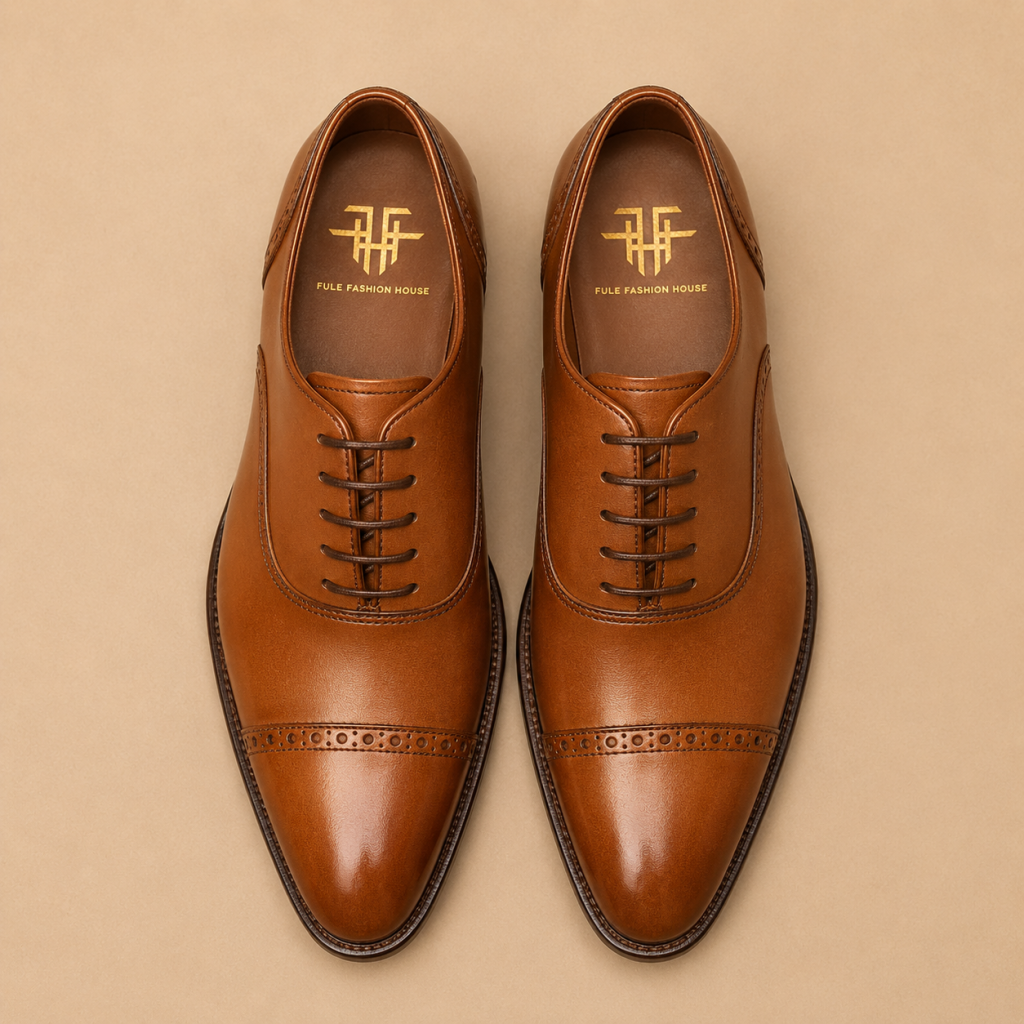 Men’s Leather Shoe – Burnt Sienna