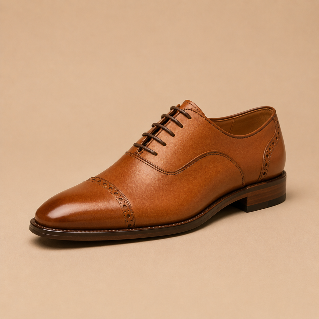 Men’s Leather Shoe – Burnt Sienna