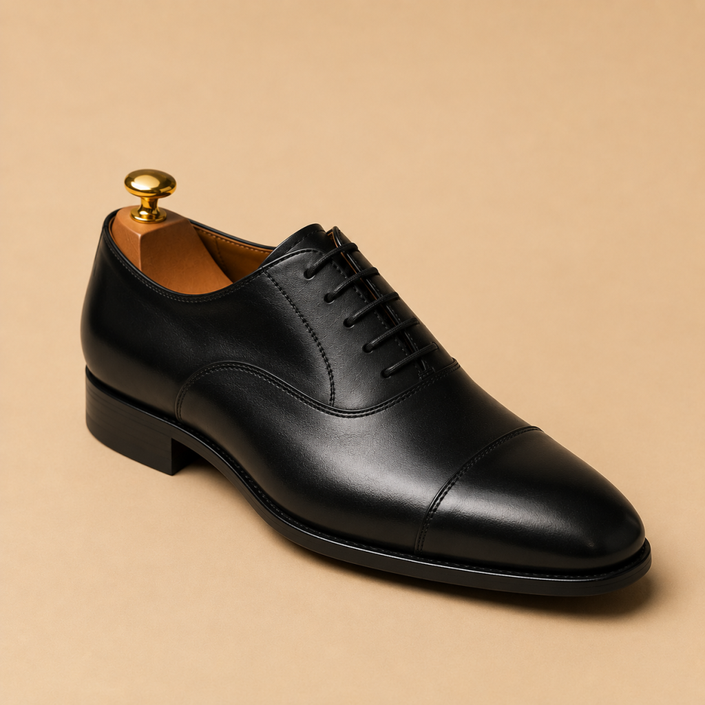 Men’s Leather Shoe – Midnight Black