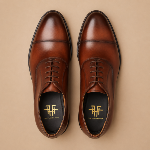 Men's Leather Shoe – Deep Burgundy