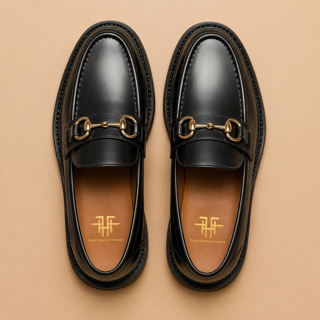 Men’s Leather Shoe – Ebony Black