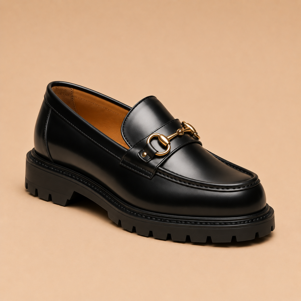 Men’s Leather Shoe – Ebony Black