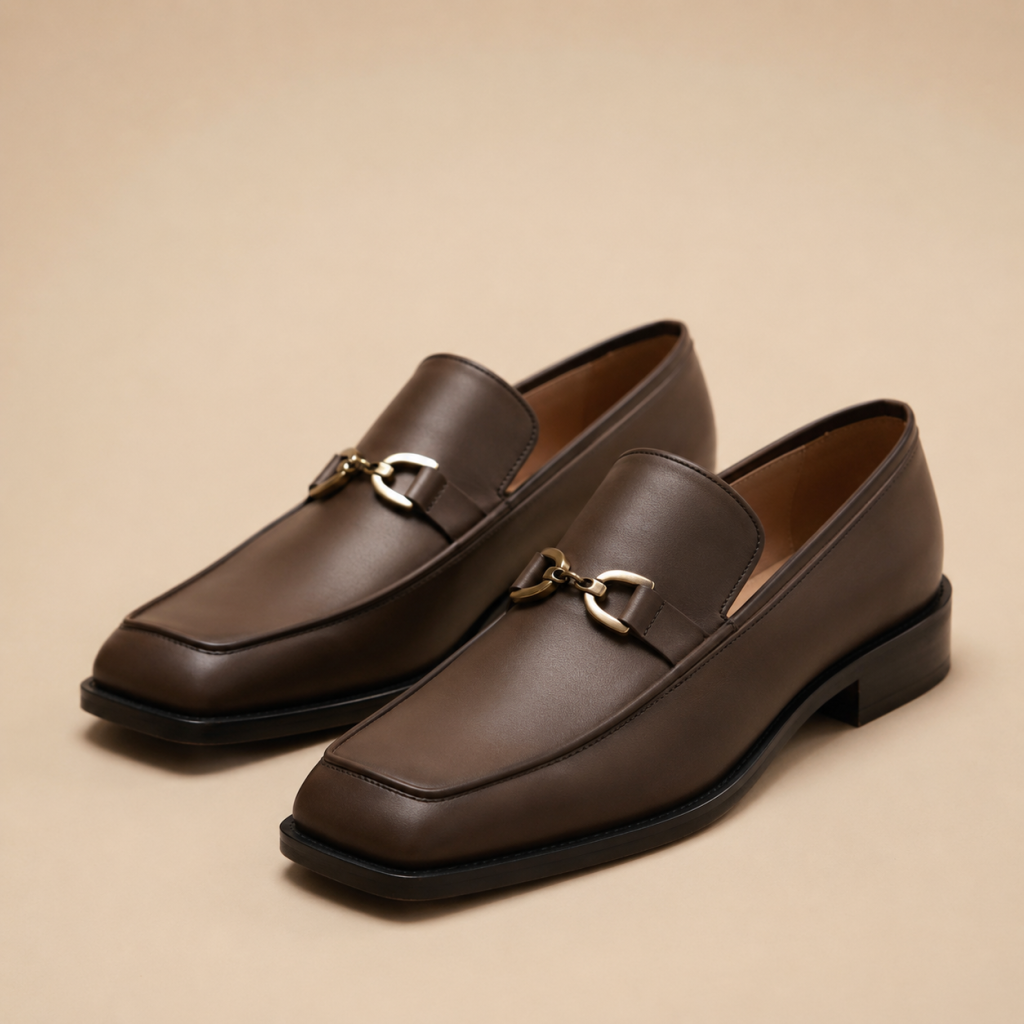 Men’s Leather Shoe – Saddle Brown