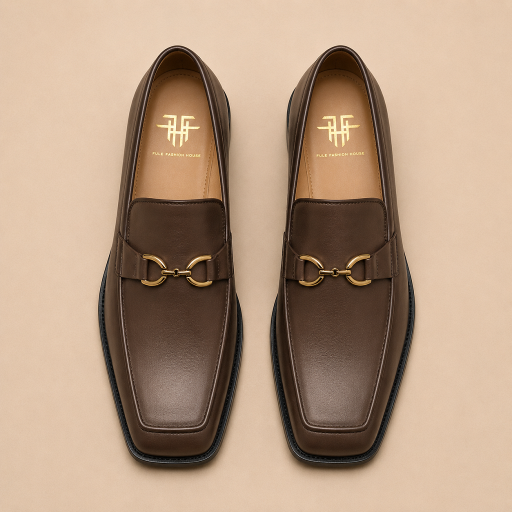 Men’s Leather Shoe – Saddle Brown