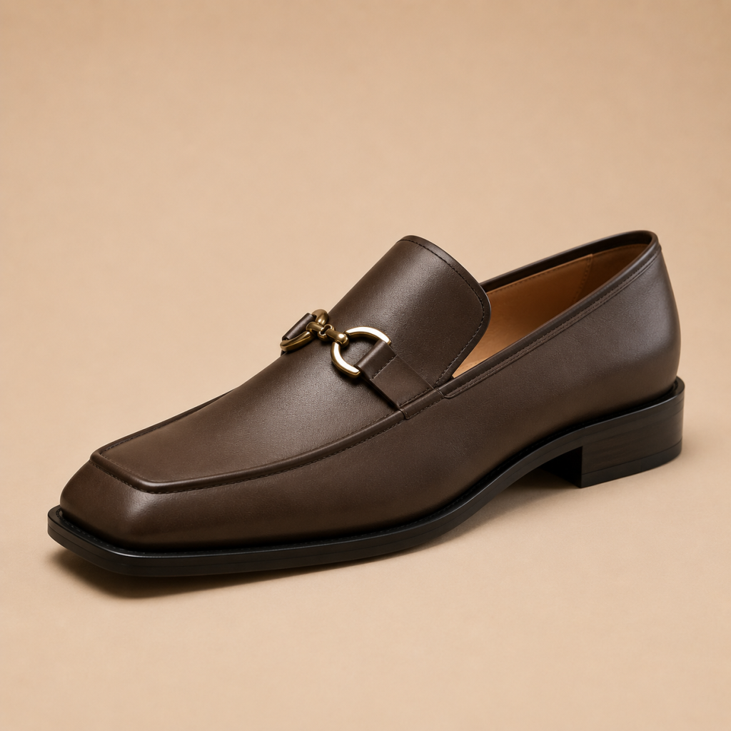 Men’s Leather Shoe – Saddle Brown