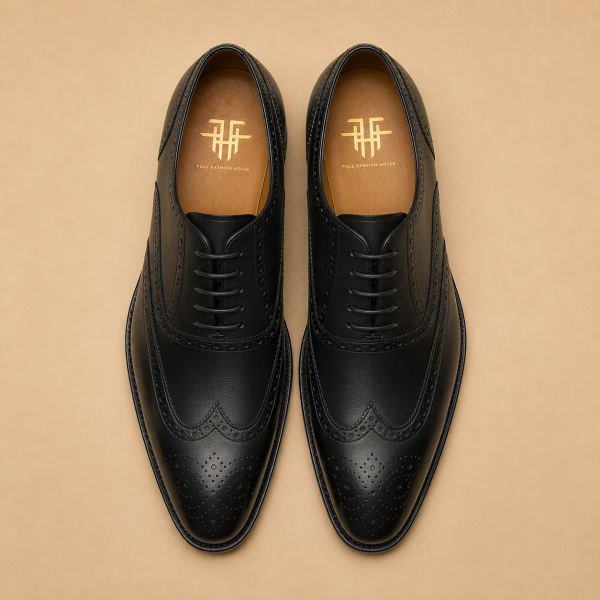 Men’s Leather Shoe – Jet Black