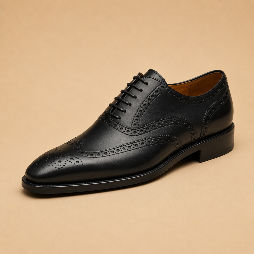 Men’s Leather Shoe – Jet Black