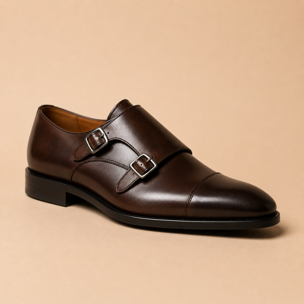 Men’s Leather Shoe – Dark Cognac