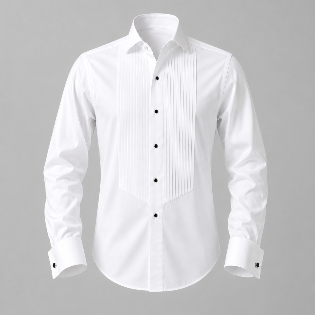 Tuxedo Shirt – Charcoal Black