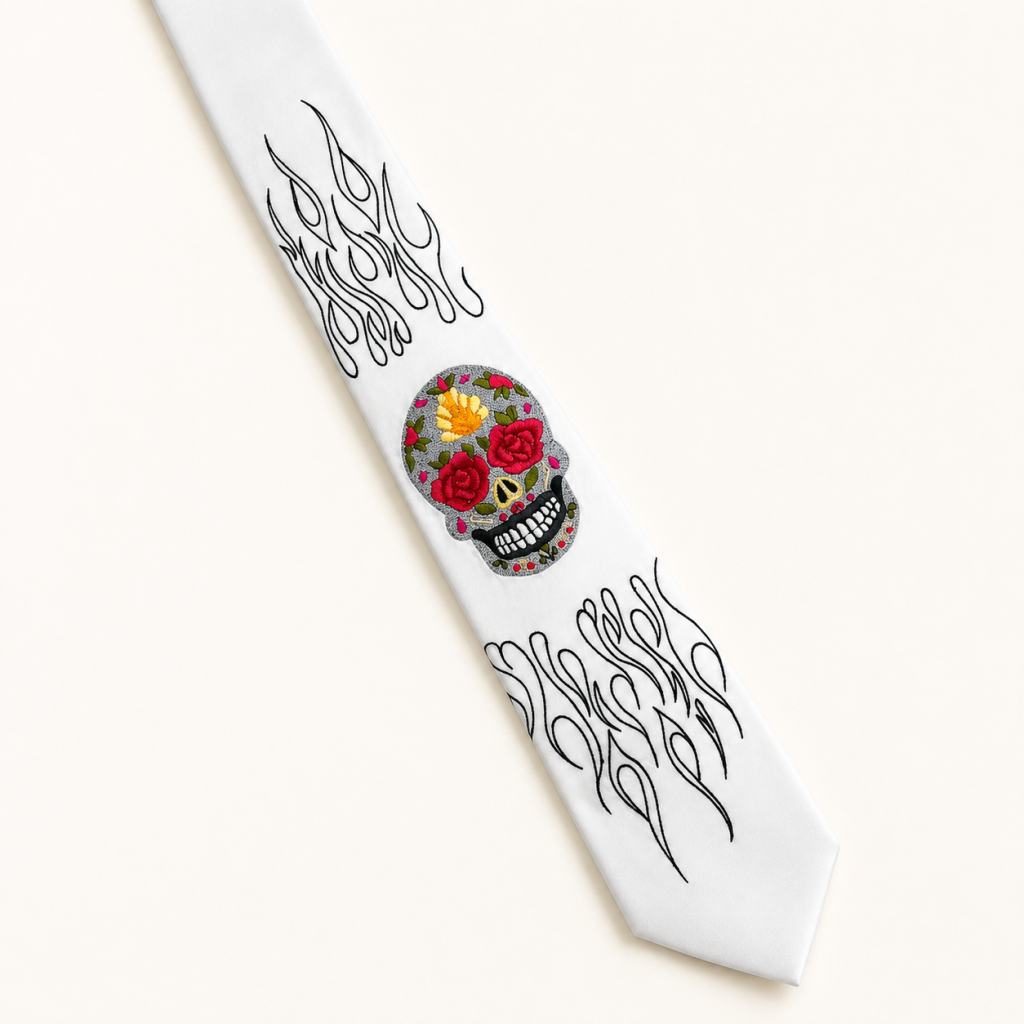 Necktie – Burgundy Pattern