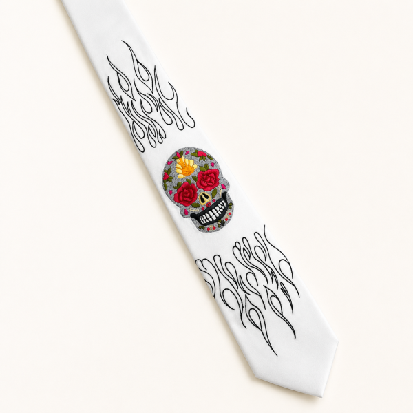 Necktie – Burgundy Pattern
