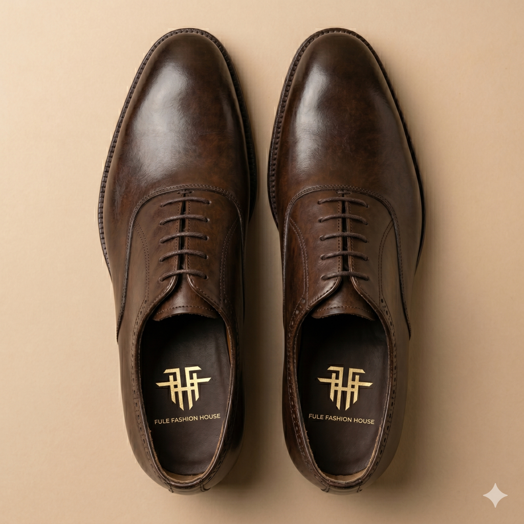 Men’s Leather Shoe – Obsidian Black