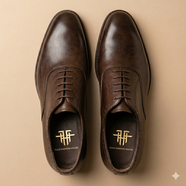 Men’s Leather Shoe – Obsidian Black