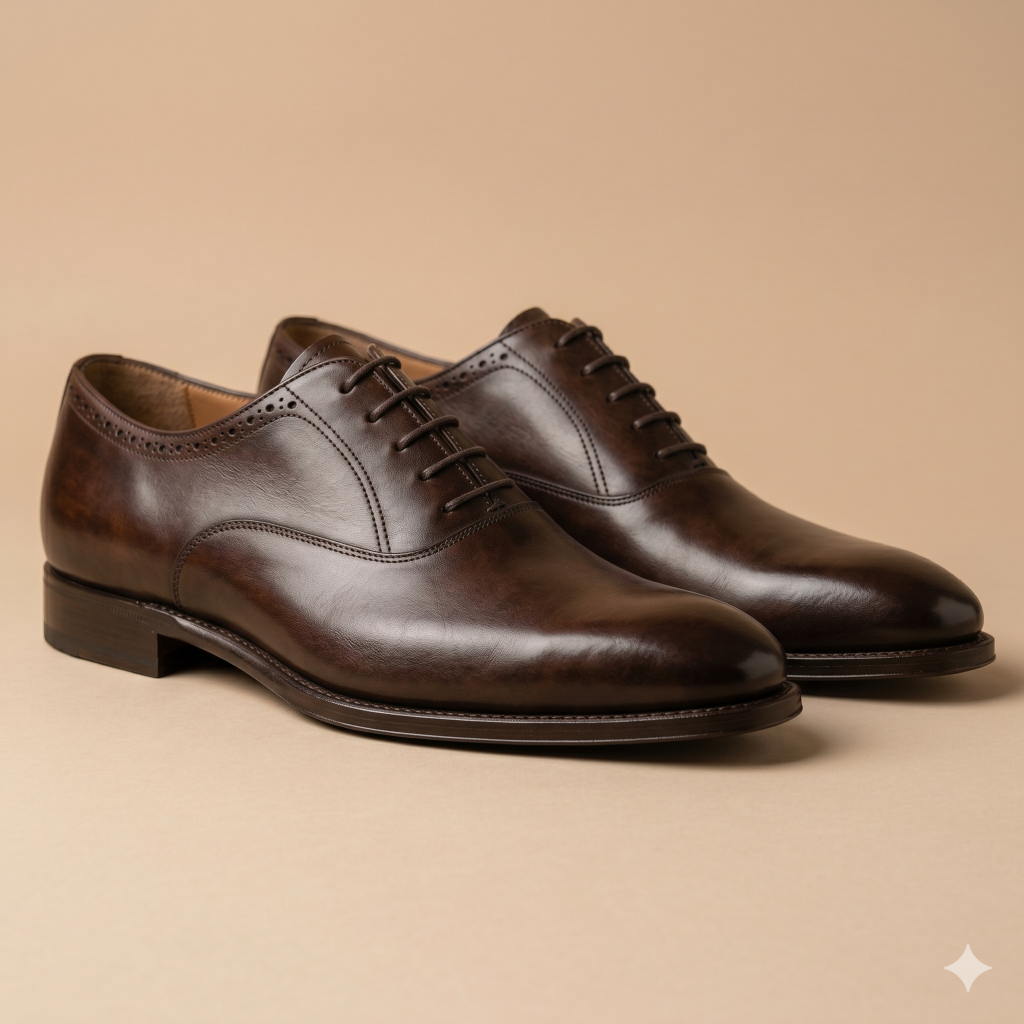 Men’s Leather Shoe – Obsidian Black
