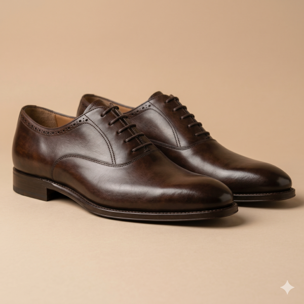 Men’s Leather Shoe – Obsidian Black